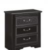 Ashley Cavallino 3-Drawer Black Nightstand