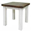 Weathered White End Table