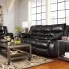 Linebacker Black Reclining Sofa