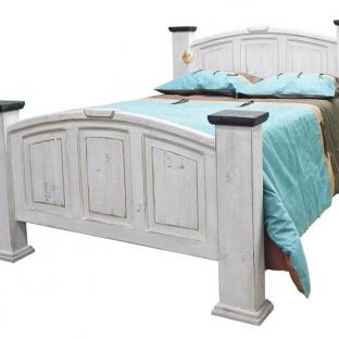 Weathered White Econo Queen Bed