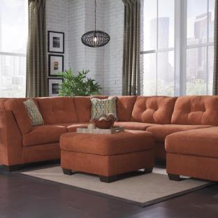 Delta City Rust Sectional