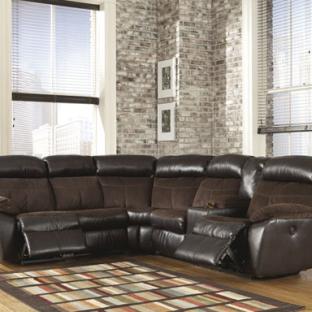 Berneen Coffee Reclining Sectional