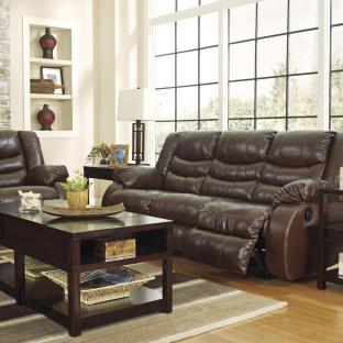 Linebacker Espresso Reclining Sofa