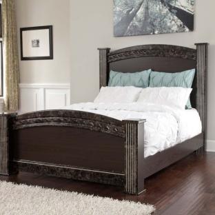 Vachel - Dark Brown Queen Bed