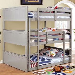 Therese - Triple Twin Bunk Grey