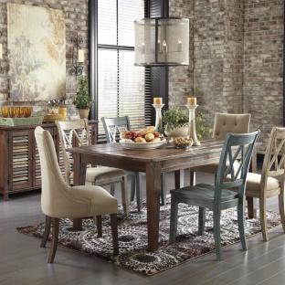 Mestler - Table with 6 Chairs